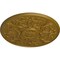 Ekena Millwork Versailles Ceiling Medallion (Fits Canopies up to 3 1/4"), Hand-Painted Gold, 33"OD x 1 3/4"P CM33VEGLS - alternate 3